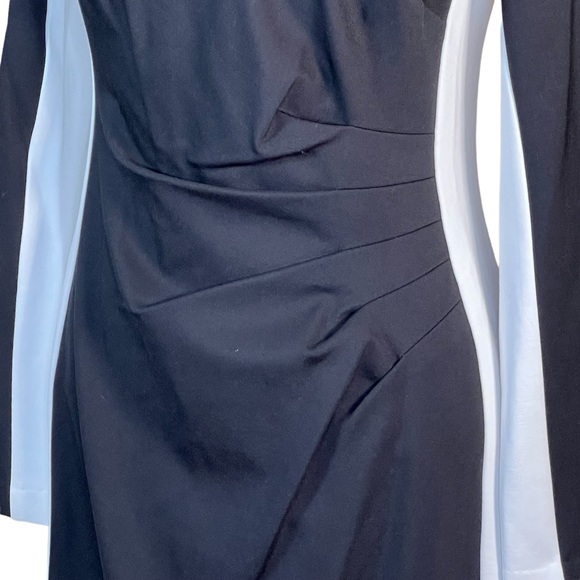 Lauren Ralph Lauren Black & White Knit Dress 6 NWT - Picture 4 of 14